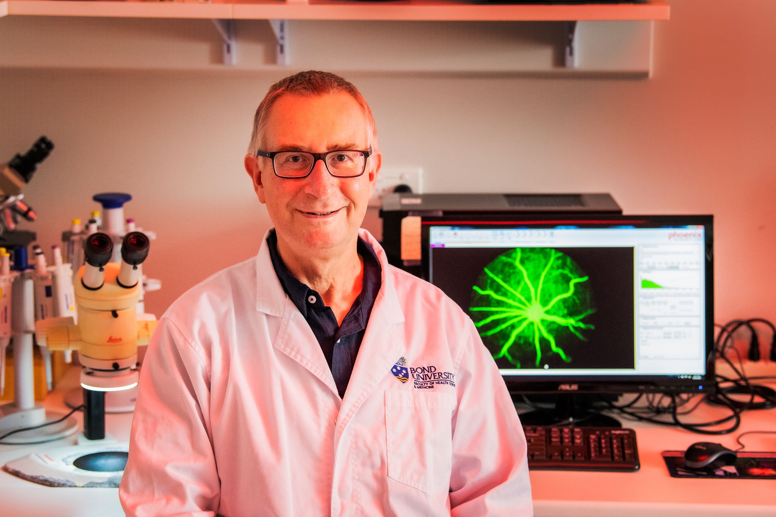 Dr Nigel Barnett in his laboratory