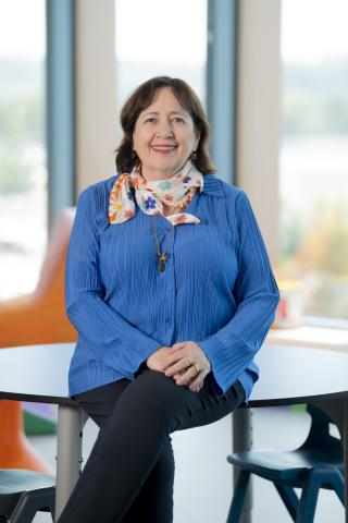 Susan Brandis in the new BHIS space