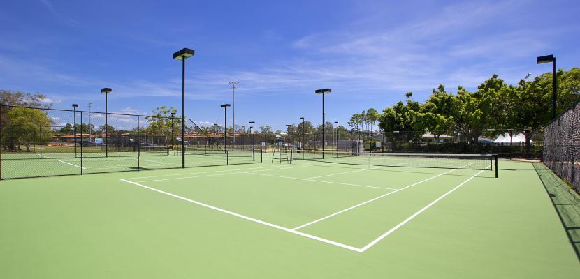 Bond University tennis courts. 