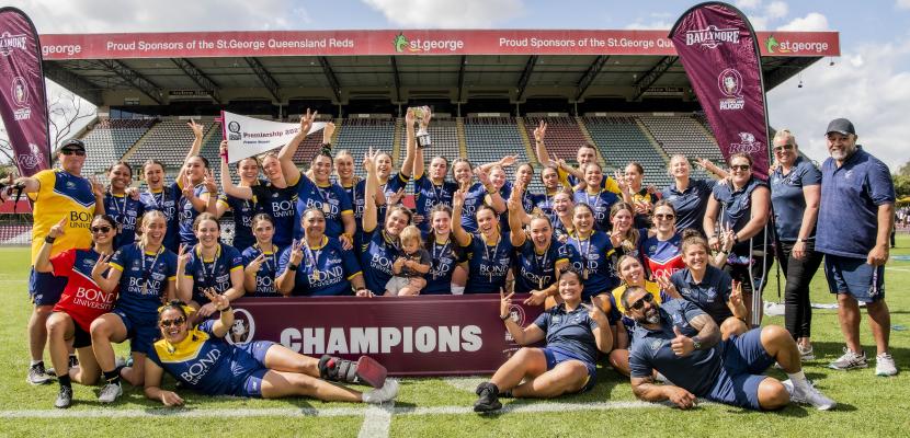 Women's premiership team photo 