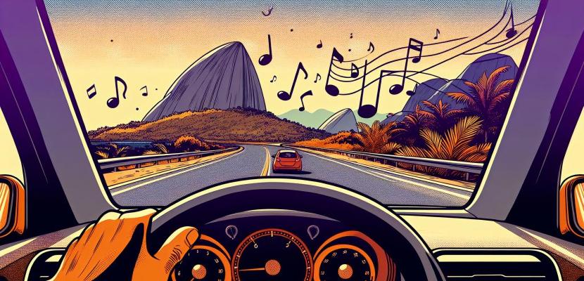 driving with music