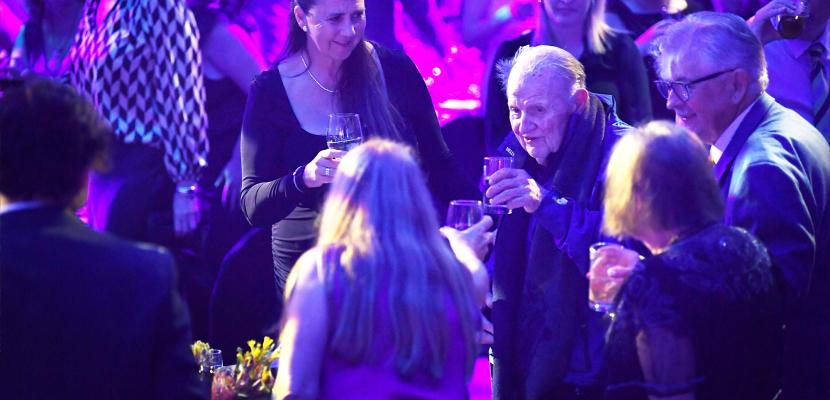 A toast with Pat Carrigan at the Indigenous Gala