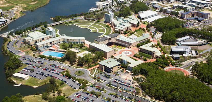 Aerial view of Bond University campus 