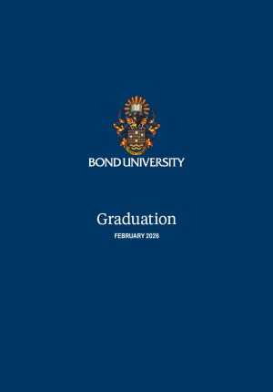 February Graduation booklet cover